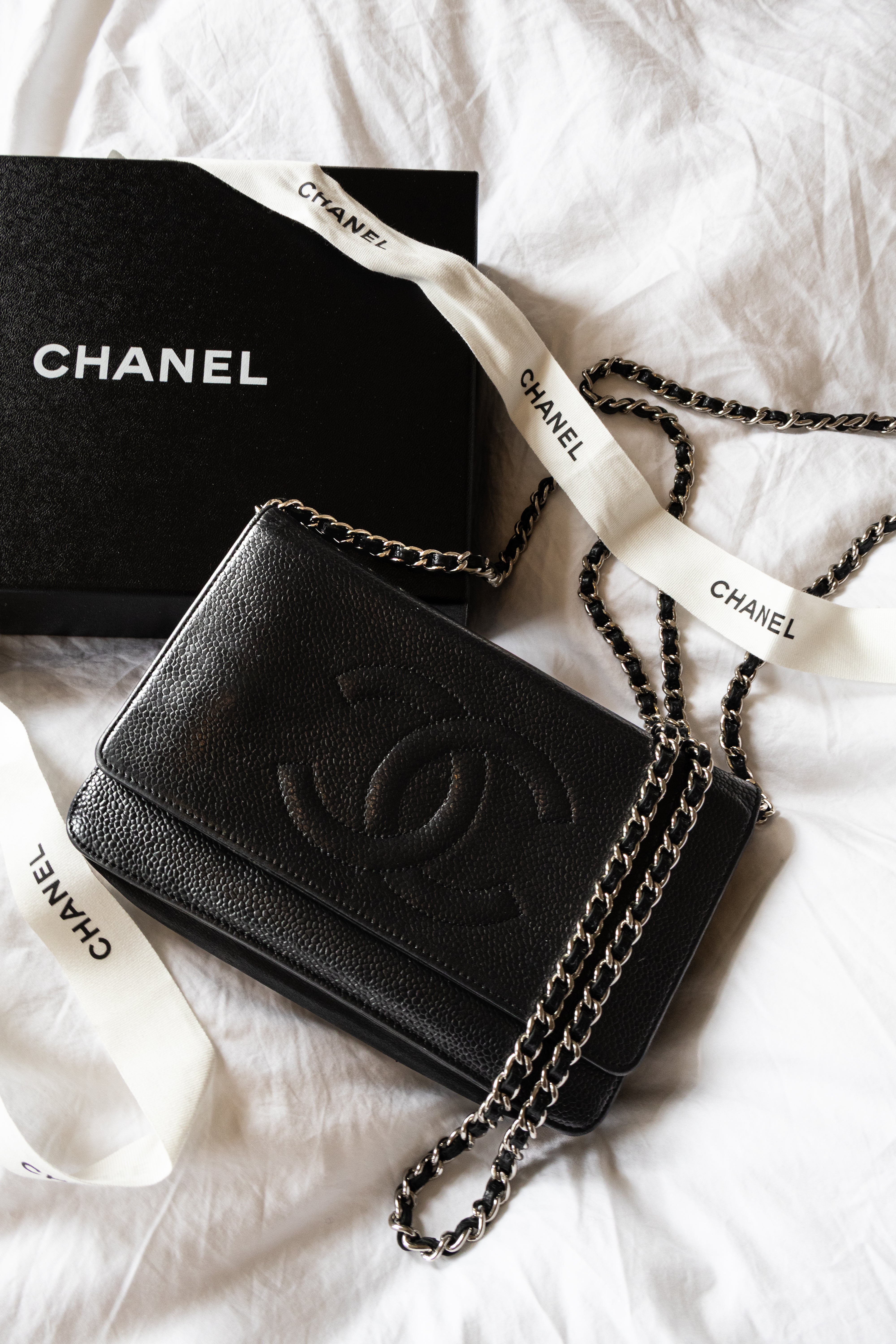 Chanel WOC Coco Mark Caviar