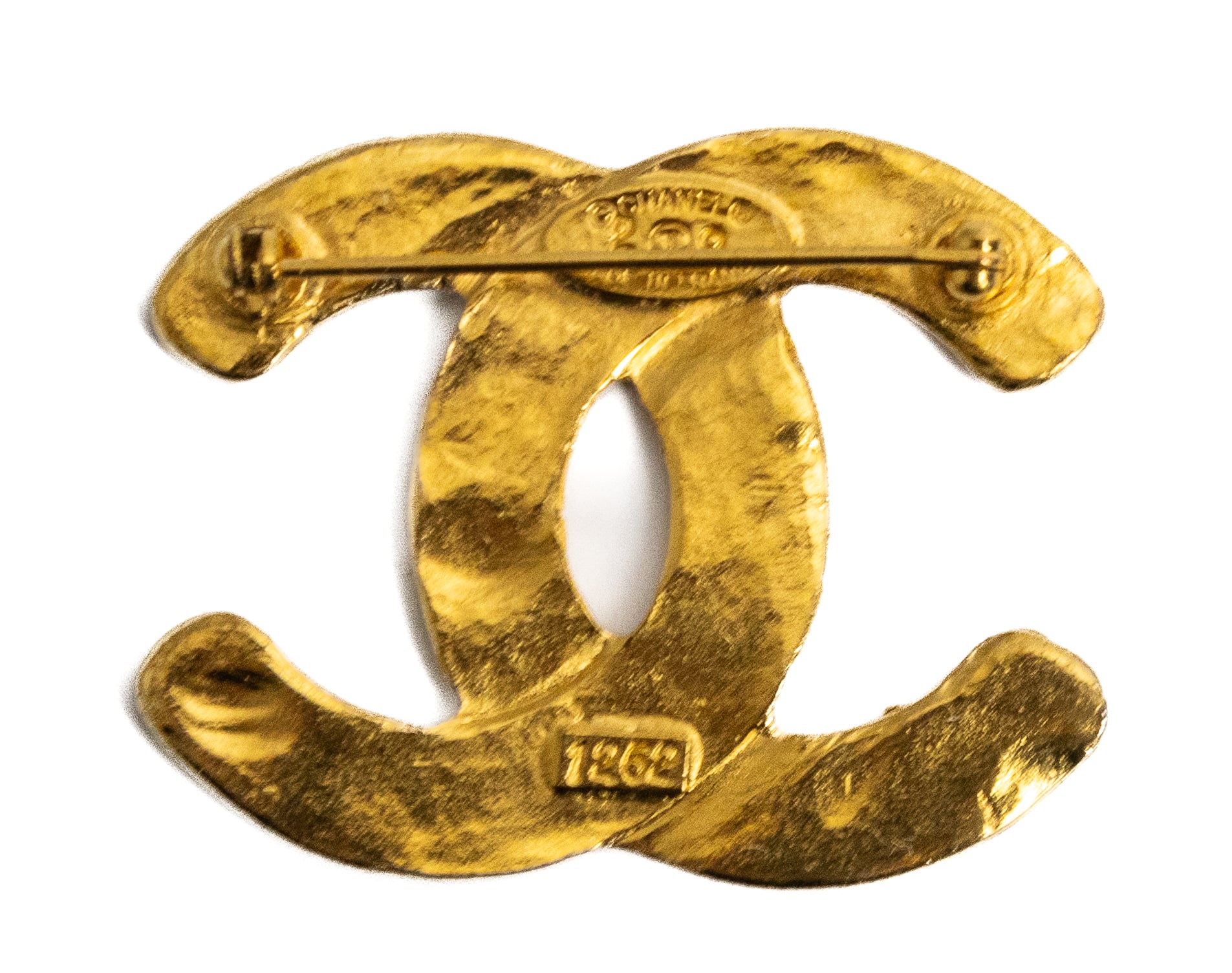 Vintage Chanel Broche 24K gold