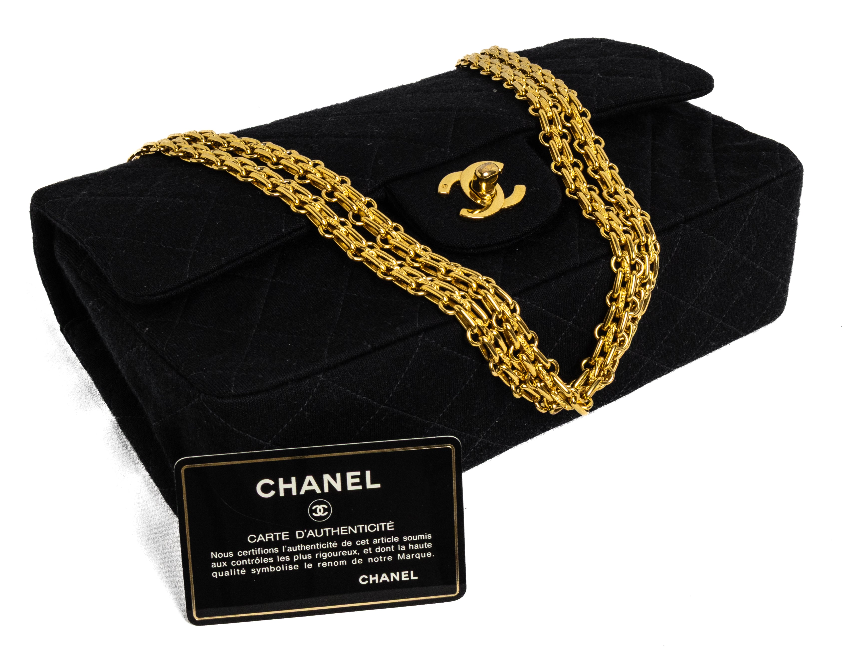 Chanel Medium Classic Double Flap Cotton
