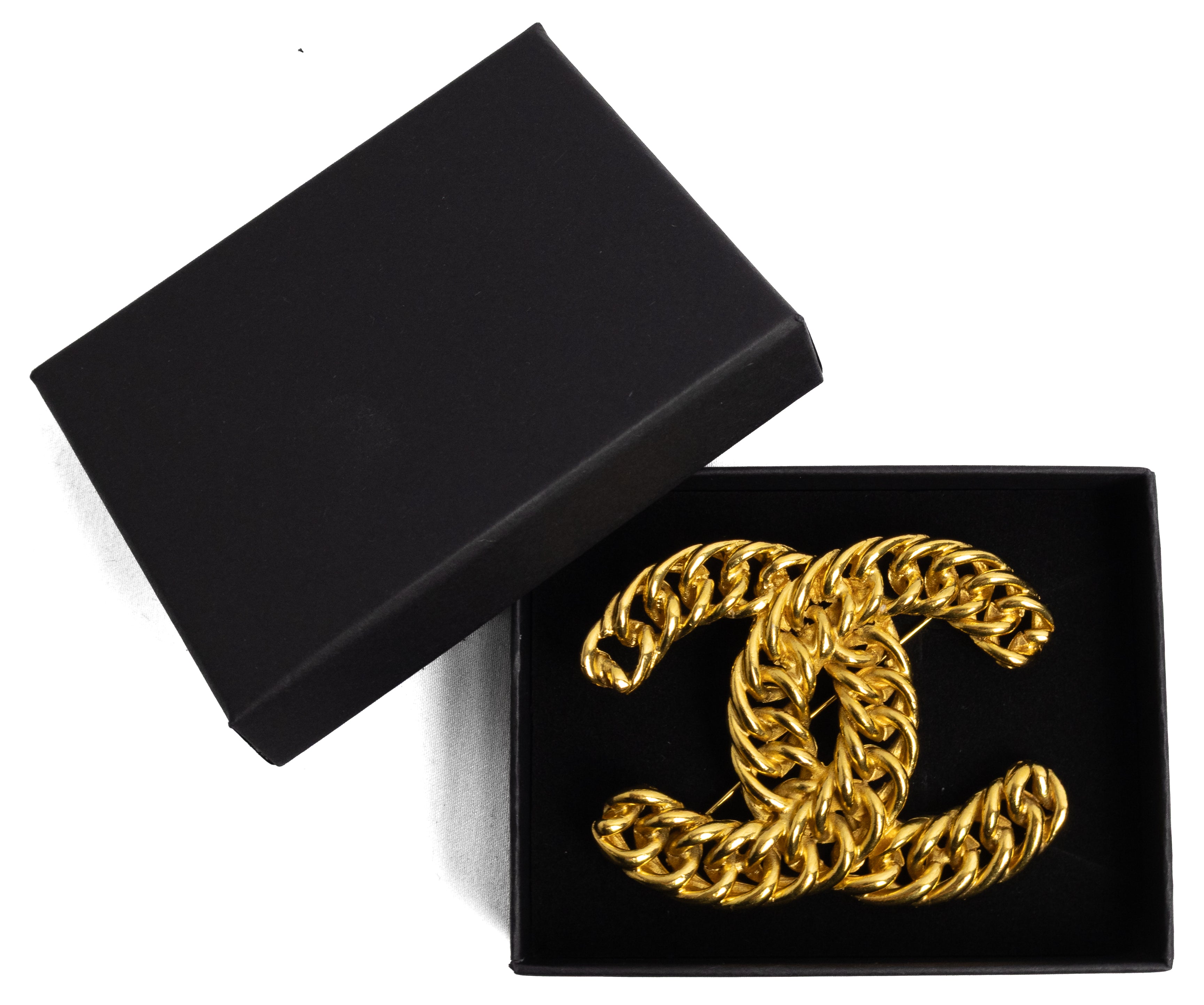 Chanel 24K gold broche