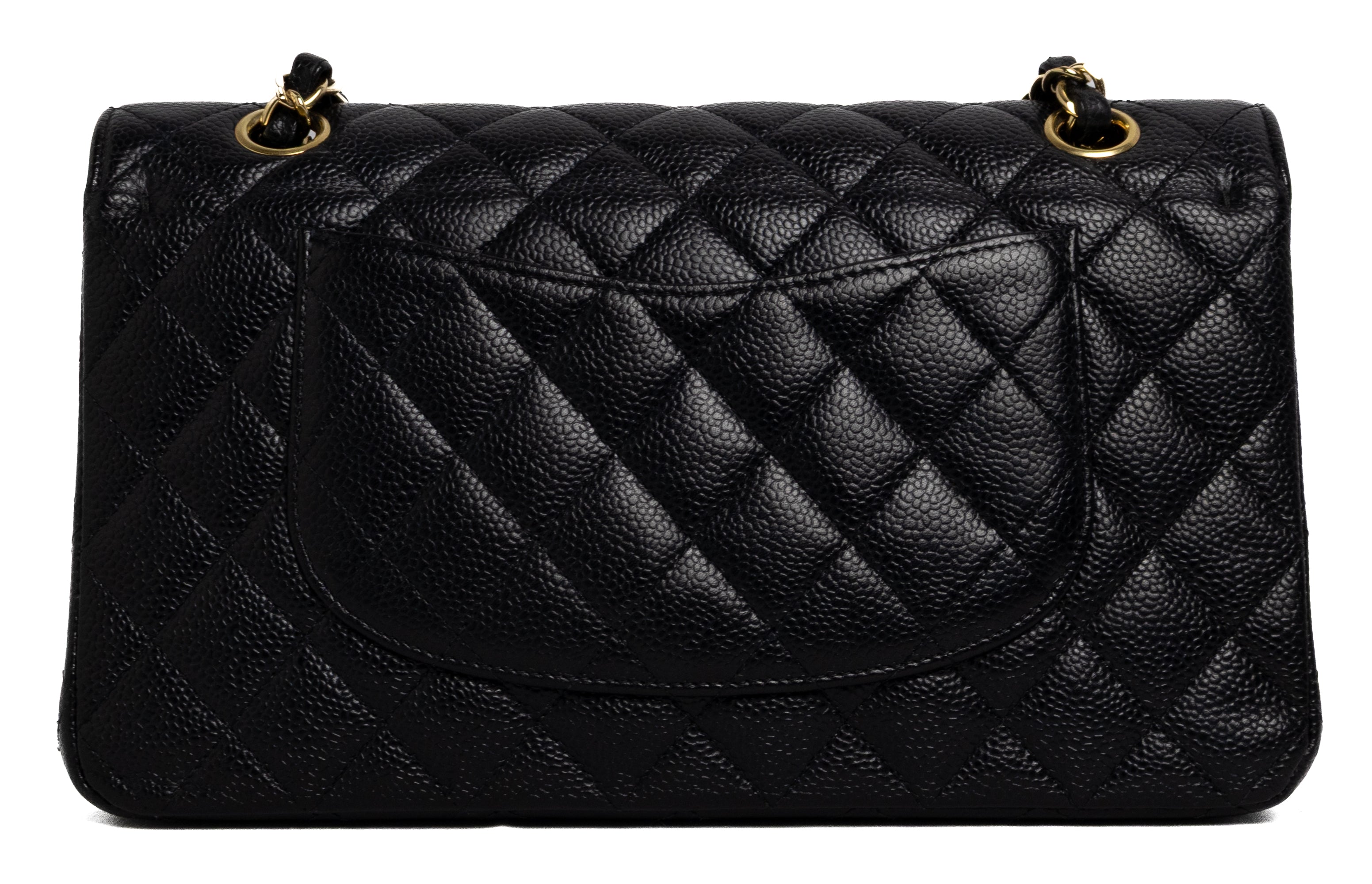 Chanel Caviar Classic Double Flap Gold hardware Black