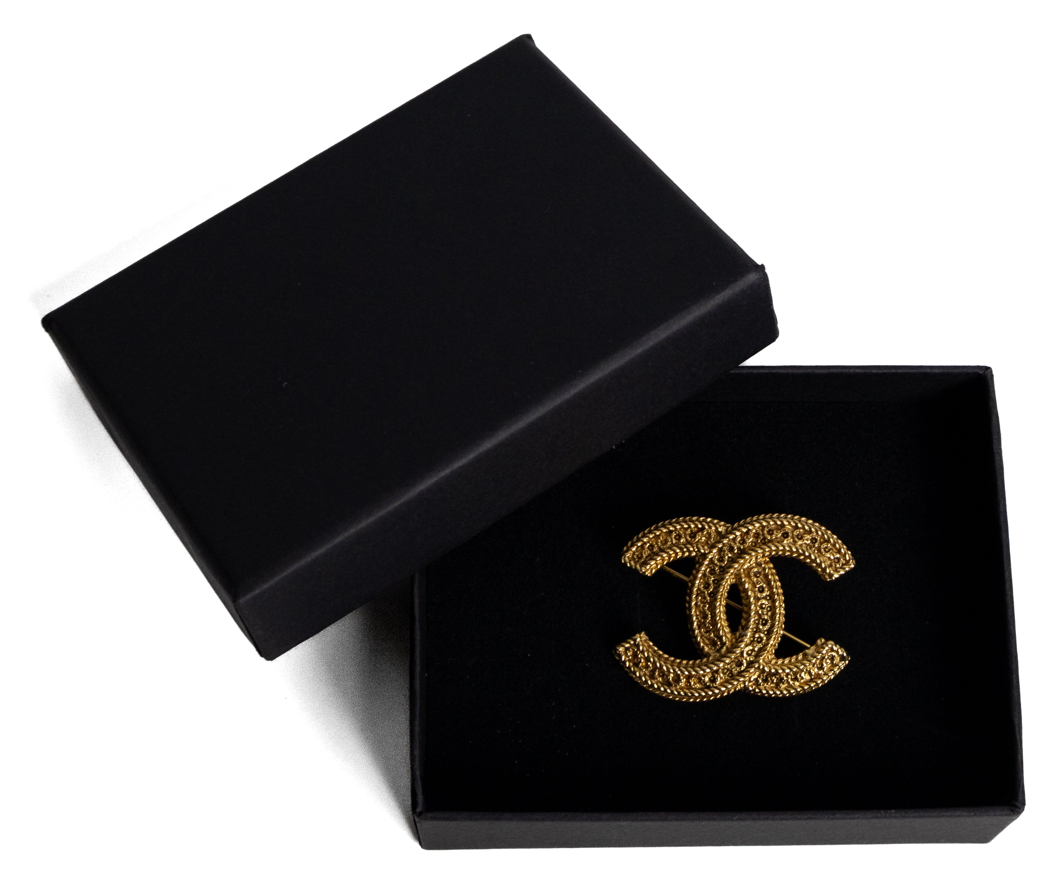 Chanel vintage broche mini goud