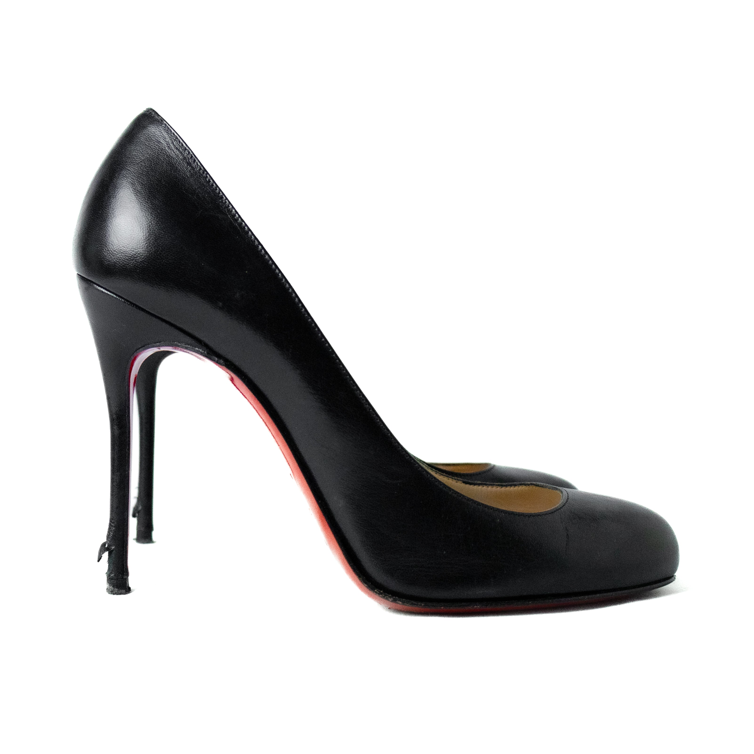 Christian louboutin fifi pumps black lambskin red sole preloved