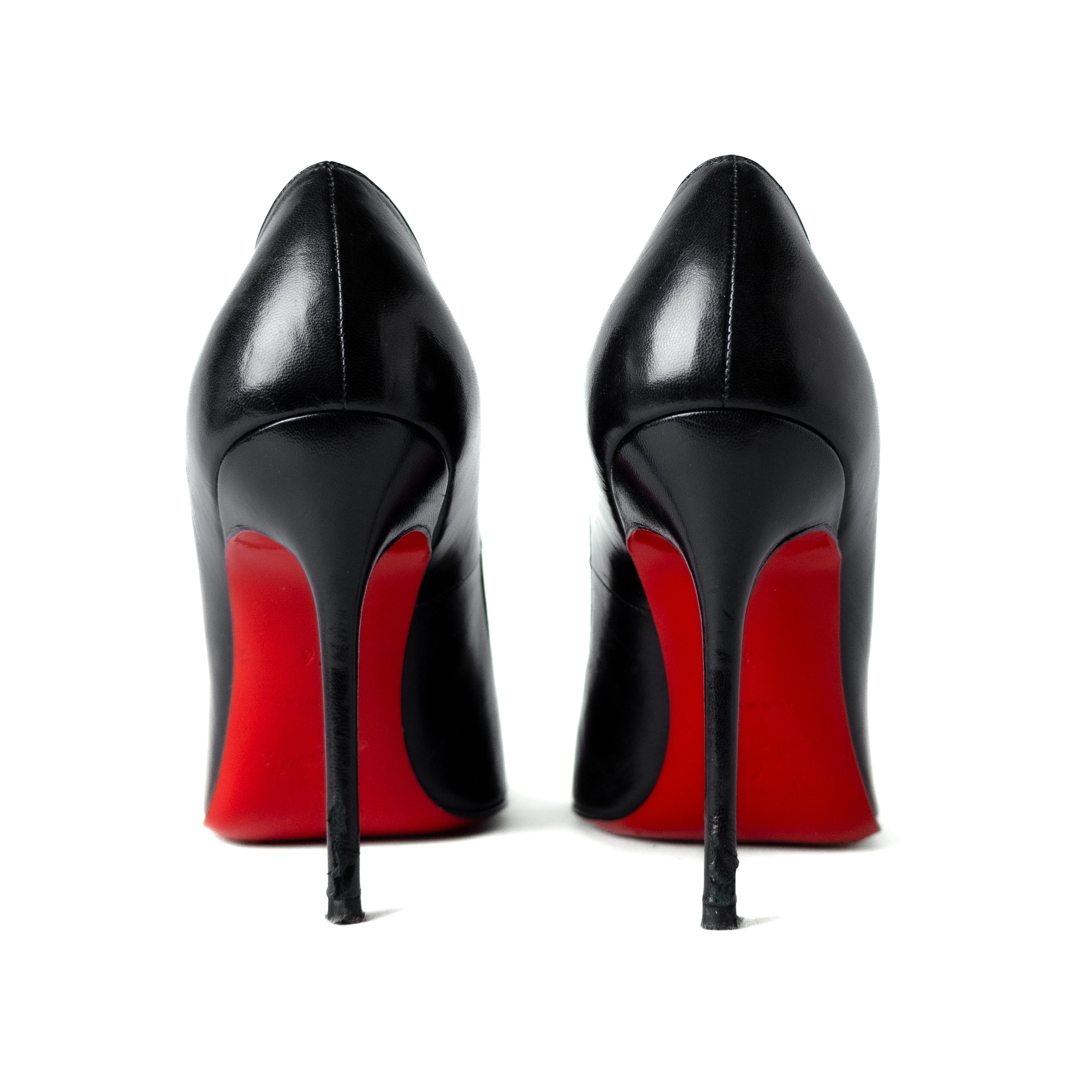 Christian louboutin fifi pumps black lambskin red sole preloved