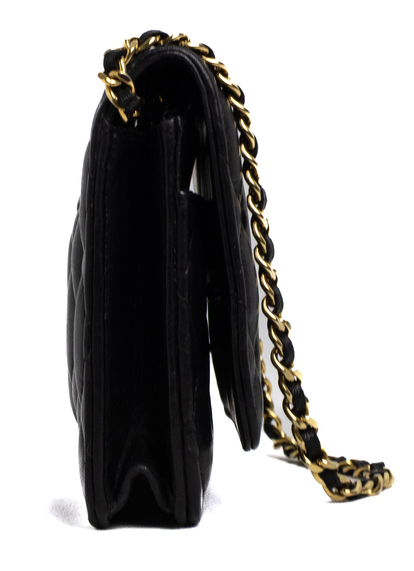 Chanel Wallet on Chain Black Gold hardware