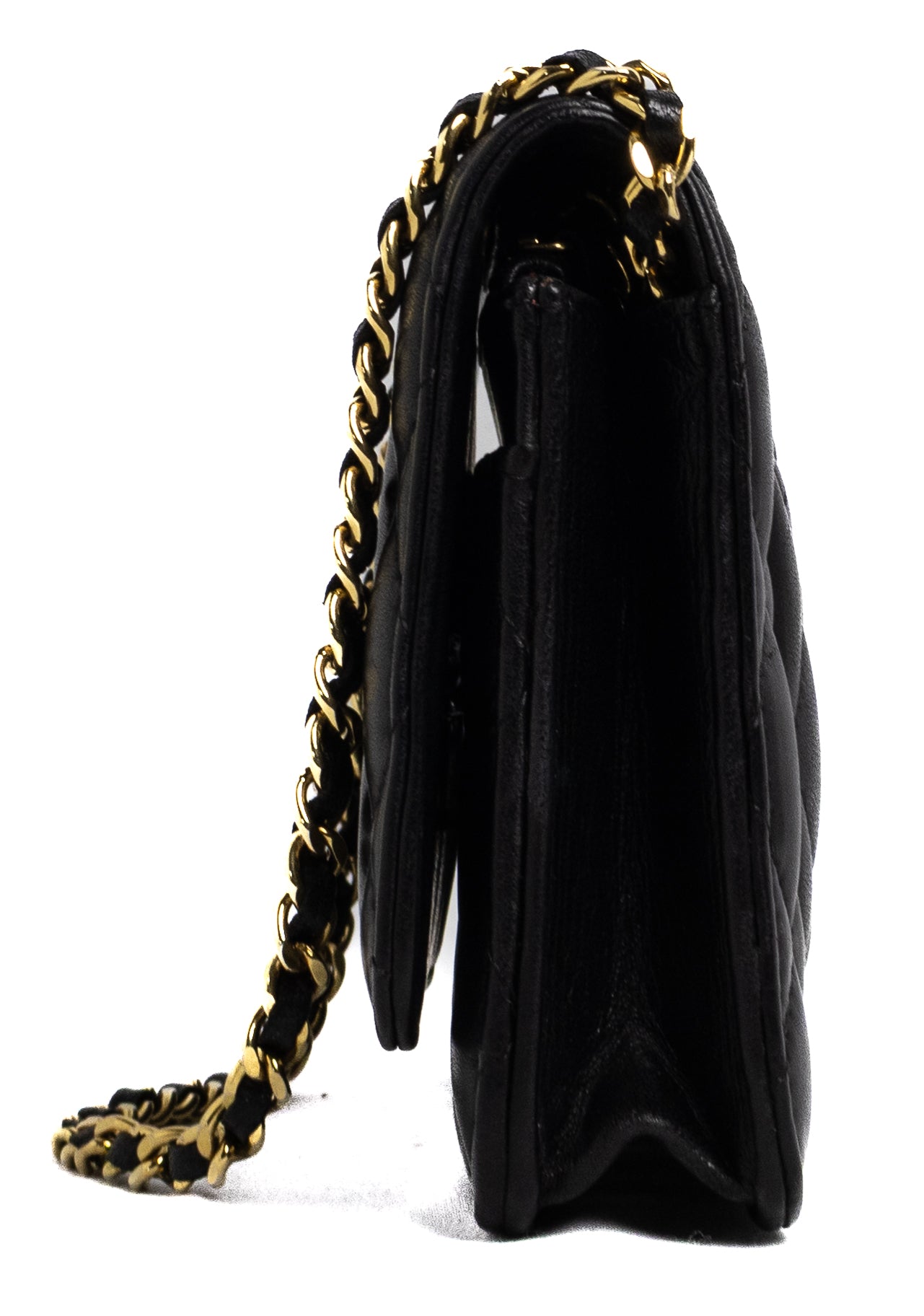 Chanel Wallet on Chain Black Gold hardware