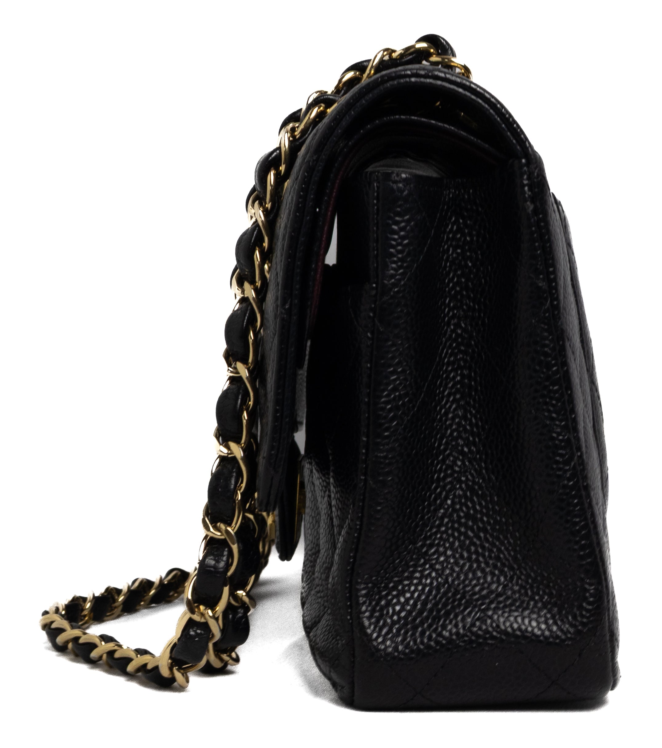 Chanel Caviar Classic Double Flap Gold hardware Black