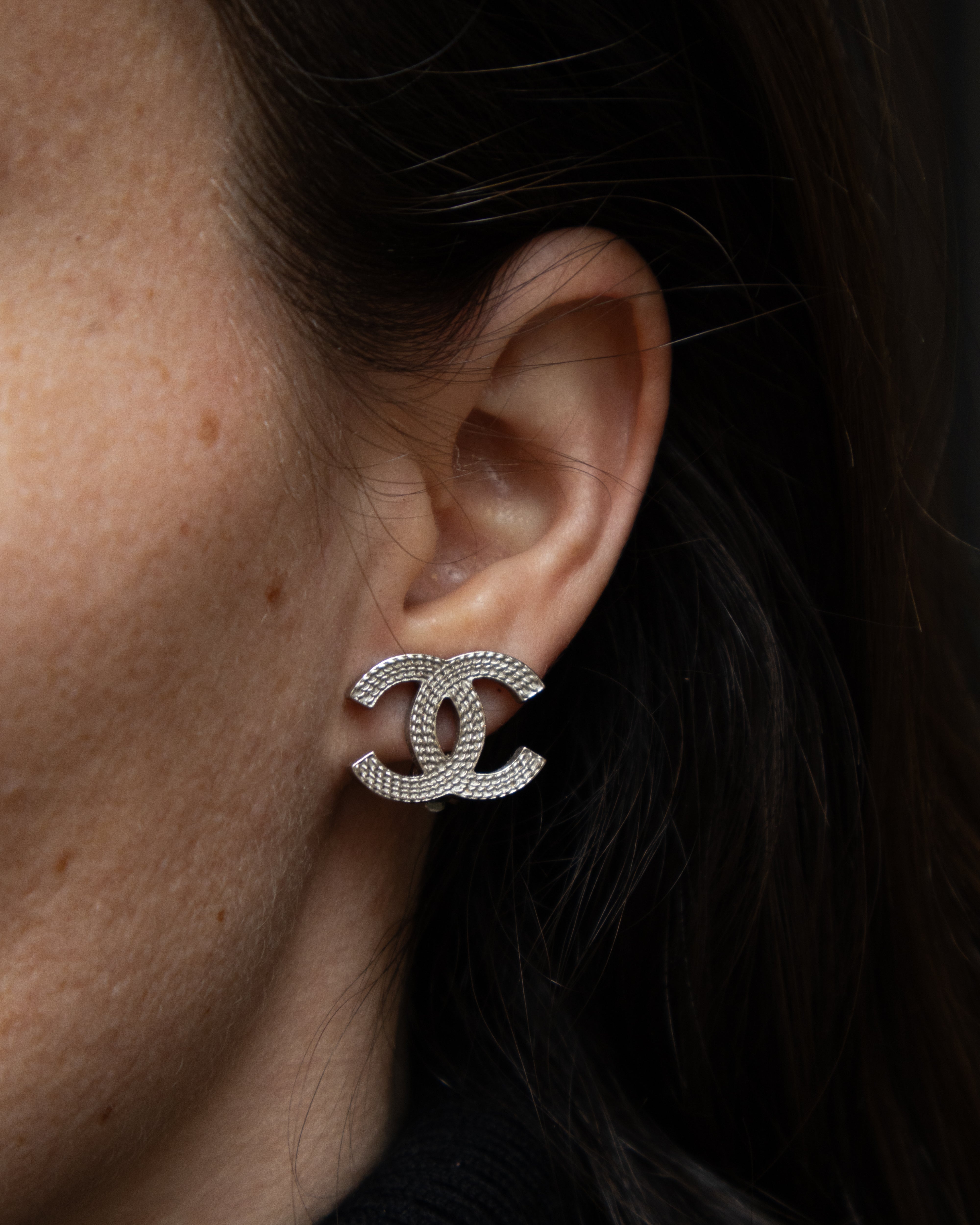 Chanel CC Clip On Earrings