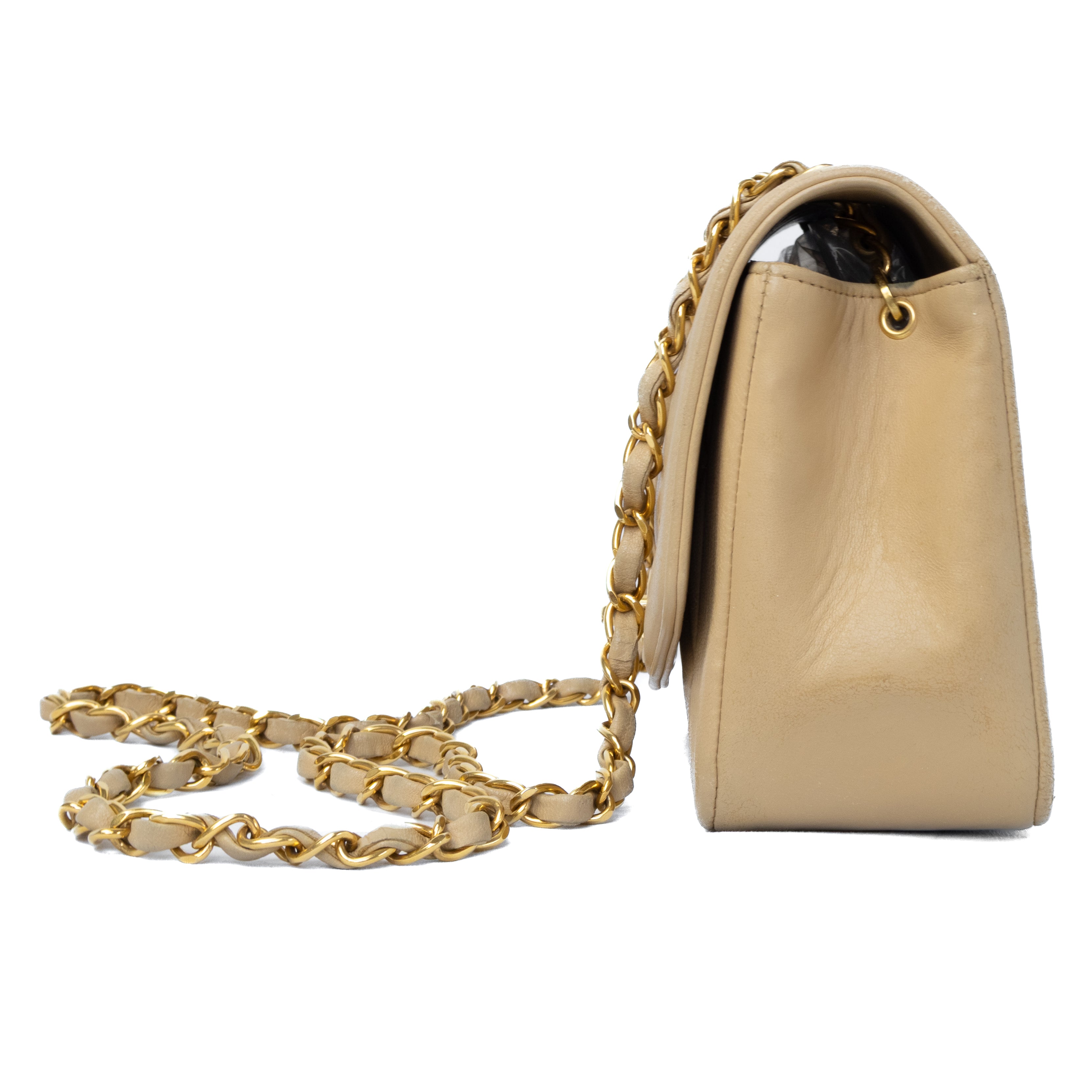 Chanel Small Diana Beige