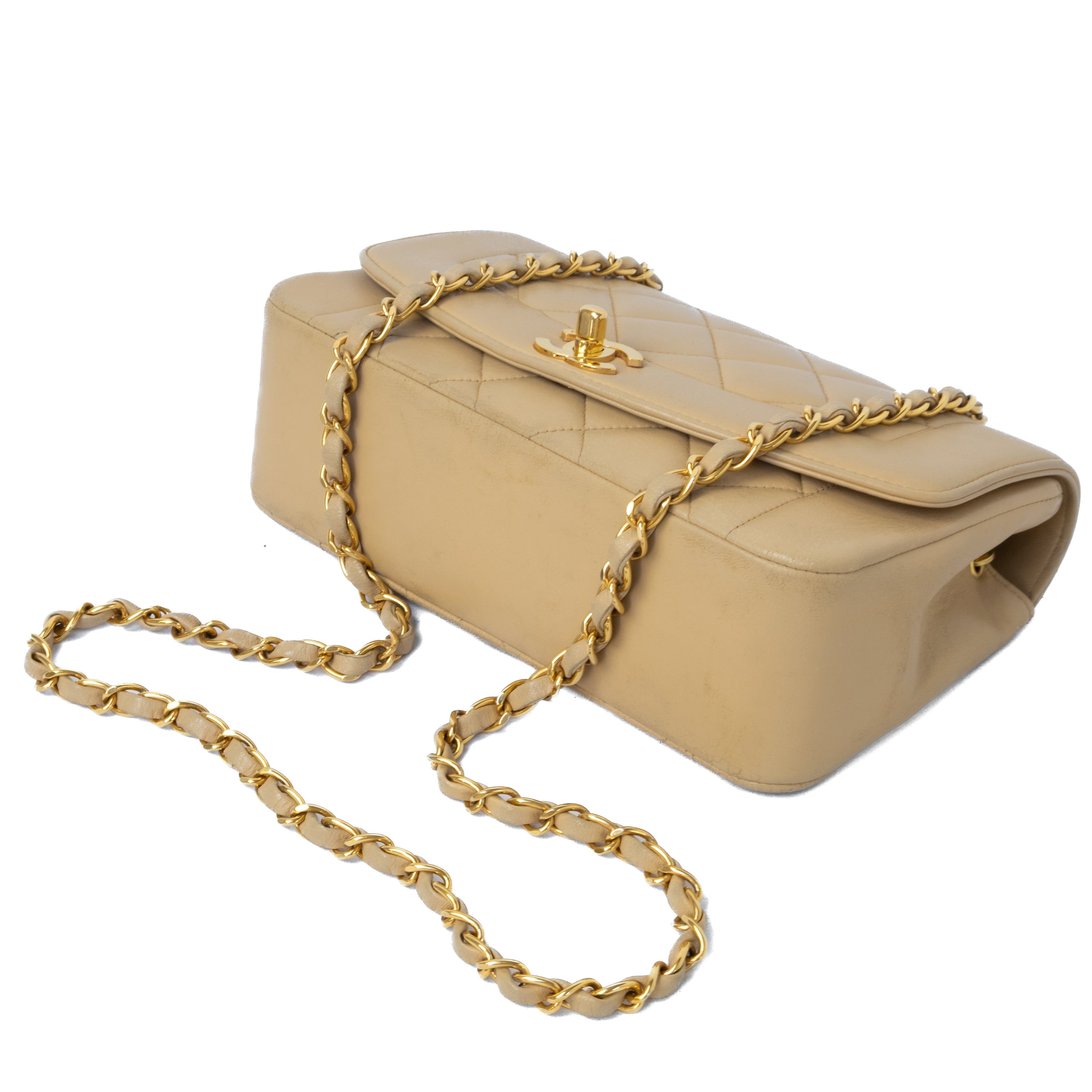 Chanel Small Diana Beige