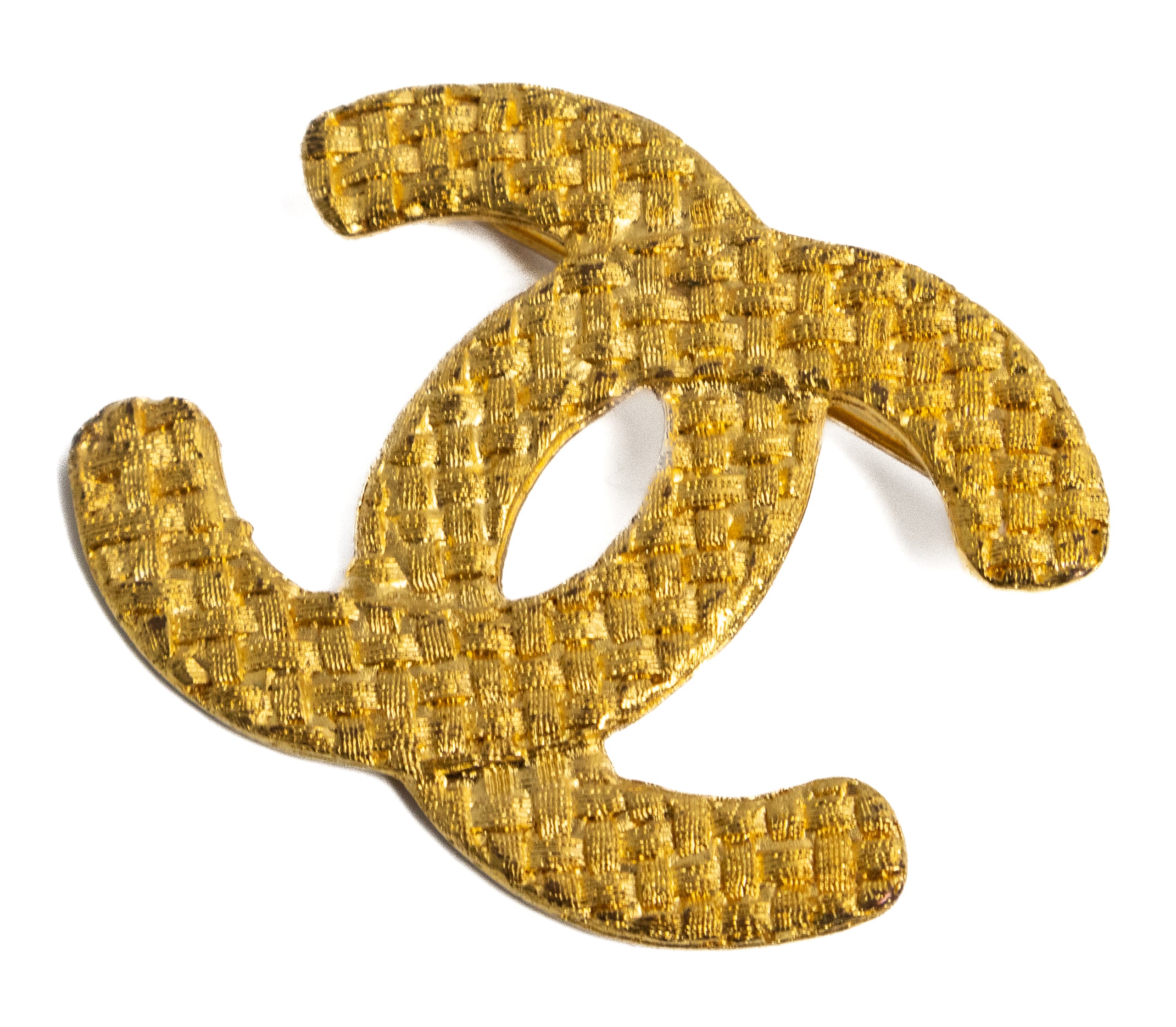 Vintage Chanel Broche 24K gold 