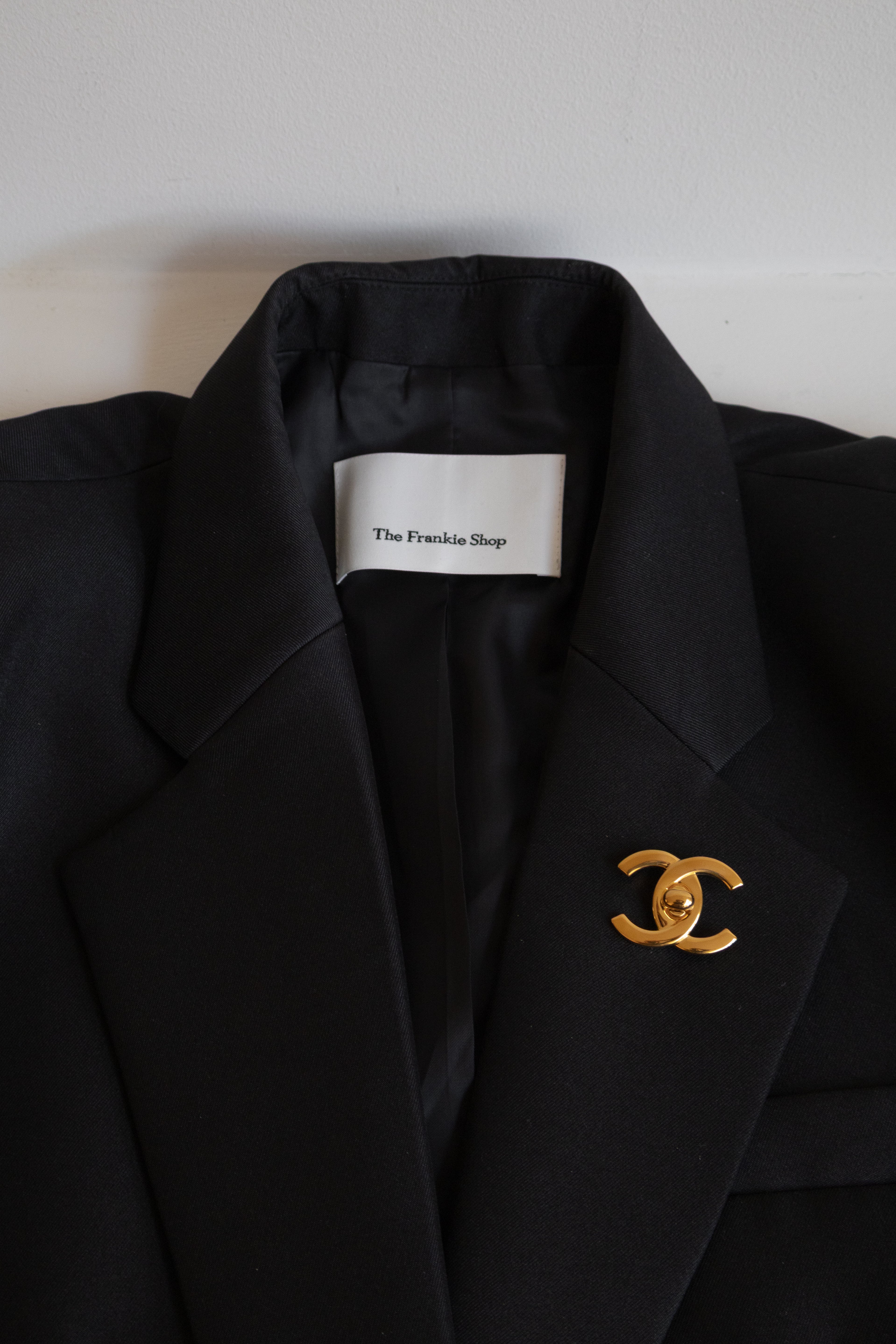 Vintage Chanel Broche 24K gold Turn Lock