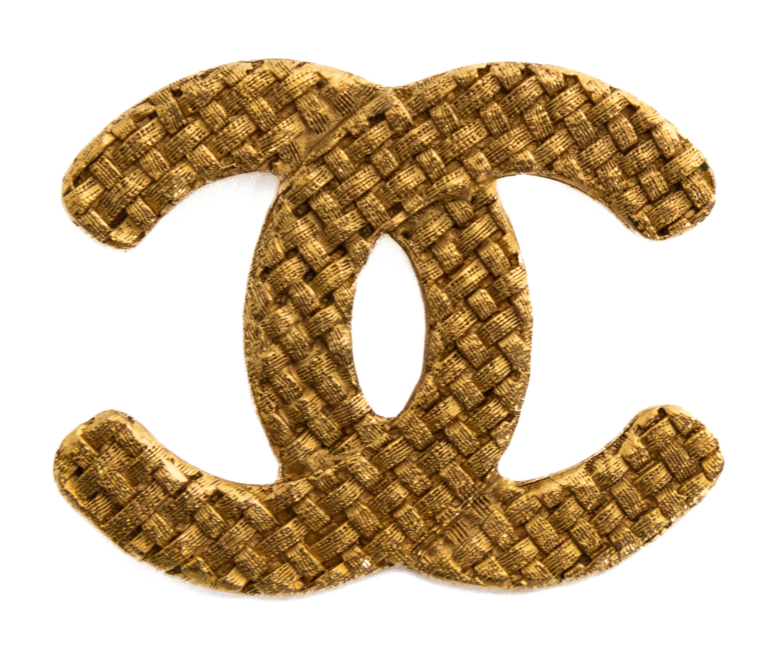 Vintage chanel brooch gold