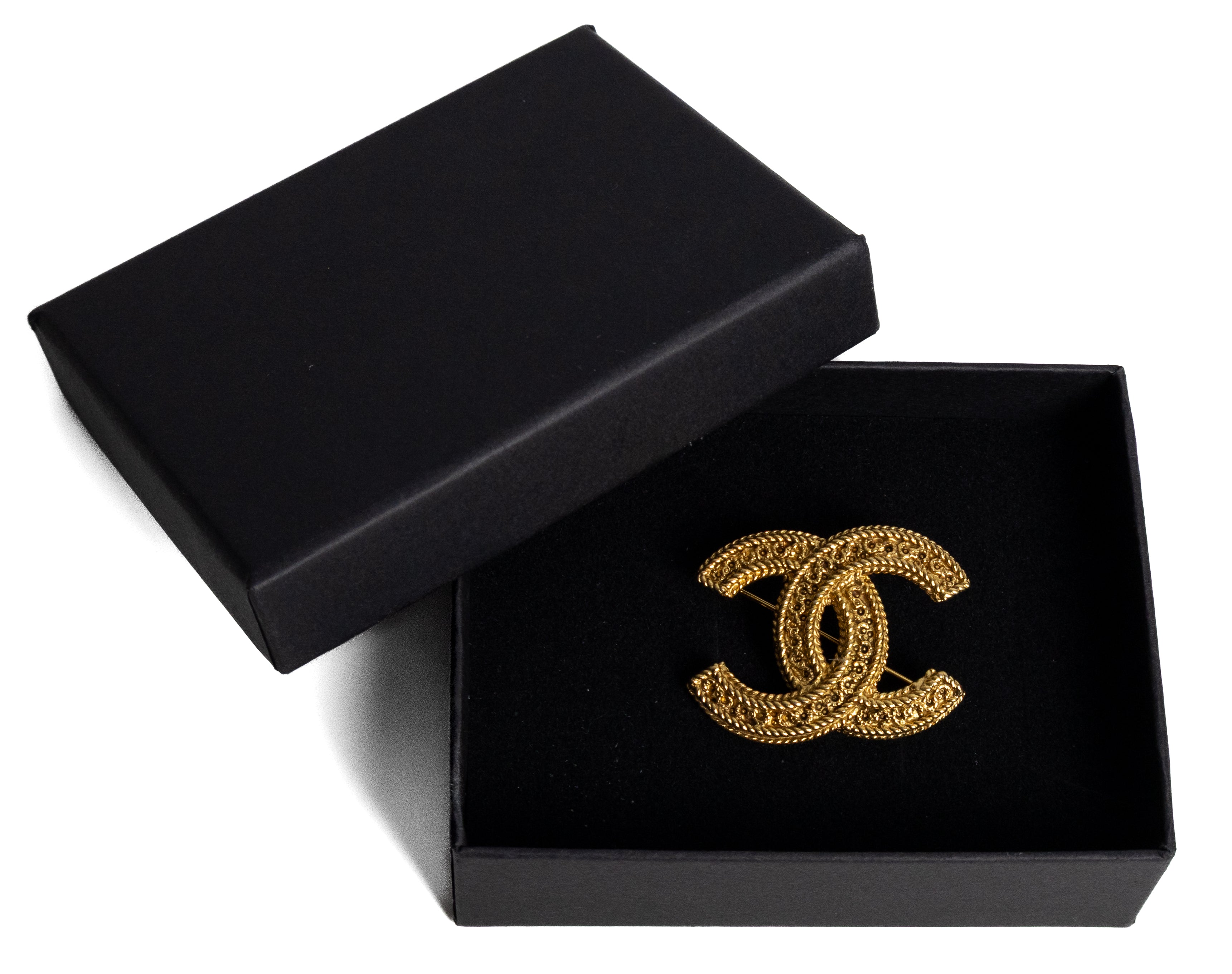 Chanel vintage broche mini goud